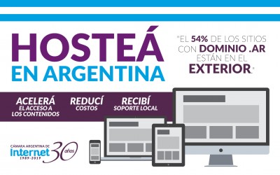 Informe: Hosting de sitios web de Argentina, 54% se aloja en el exterior